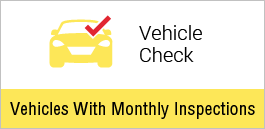 Vehicles with monthly, safety inspections